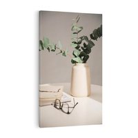 Obraz na płótnie 80x120 - Eukaliptusowe liście w okularach - liście, eukaliptus