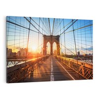 Obraz na płótnie 120x80 - Mosty Manhattanu - most, Nowy Jork