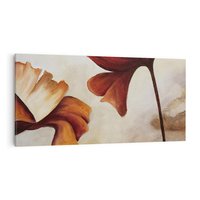 Obraz na płótnie 140x70 - Sztuka Kwiatów - kwiaty, sztuka