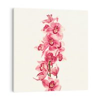 Obraz na płótnie 40x40 - Orchidea w spa - relaks - orchidea, spa