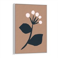 Obraz w ramie 80x120 - Rozbijające Granice - abstrakcyjny obraz, plakat - rama biała