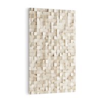 Obraz na płótnie 50x70 - Geometryczne 3D: Abstrakcyjna Harmonia - geometryczne, 3D