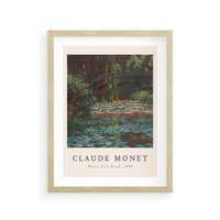 Plakat w ramie 50x70 - Sztuka i Litera - Claude Monet, reprodukcja obrazu - rama drewno