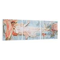 Obraz na płótnie 90x30 - "Lilie" (1866) Albert Joseph Moore - reprodukcja, obraz na płótnie