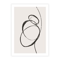 Plakat bez ramy 50x70 - Modernistyczne Refleksje - abstrakcyjne szkicowane linie, minimalizm