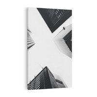 Obraz na płótnie 80x120 - Nowoczesna Dynamika - perspektywa, wieżowce