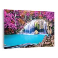 Obraz na płótnie 120x80 - Uroki wodospadu w lesie - Tajlandia, wodospad