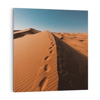 Obraz na płótnie 70x70 - Piasek pustyni w ogniu - pustynia, piasek