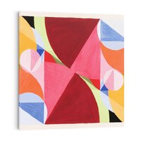 Obraz na płótnie 80x80 - Area Broken by Perpendiculars 1934, Jospeh Schillinger - Reprodukcja - reprodukcja, obraz na płótnie