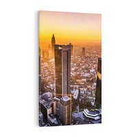 Obraz na płótnie 50x70 - Magiczny Frankfurt - miasto kontrastów - Frankfurt, Niemcy
