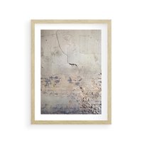 Plakat w ramie 40x50 - Surowość ściany z betonu - ściana, beton - rama drewno