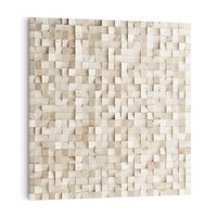 Obraz na płótnie 70x70 - Geometryczne 3D: Abstrakcyjna Harmonia - geometryczne, 3D