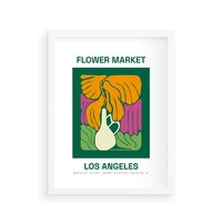 Plakat w ramie 50x70 - Przenikające Kontury - minimalizm, plakat - rama biała