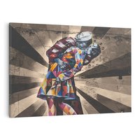 Obraz na płótnie 100x70 - Marynarz w świecie graffiti - marynarz, graffiti