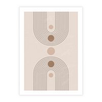 Plakat bez ramy 50x70 - Zgeometryzowane Wizje - boho plakat, minimalizm