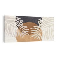 Obraz na płótnie 140x70 - Kompozycje ukrytych myśli - symetria, dwa koła po środku