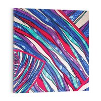 Obraz na płótnie 70x70 - Abstrakcyjna Gra Świateł i Cieni - abstrakcja