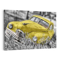 Obraz na płótnie 120x80 - Retro Auto: Wspomnienie Minionych Czasów - samochód, auto