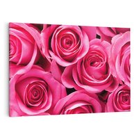 Obraz na płótnie 100x70 - Romantyczne róże w pełnym rozkwicie - róże, kwiaty