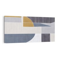 Obraz na płótnie 120x60 - Odbicie wschodzącego jutra - graficzne kształty, geometria