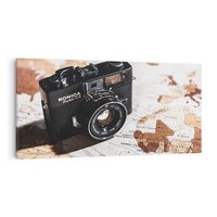 Obraz na płótnie 120x60 - Fotograficzna Przygoda Retro - aparat, retro