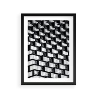Plakat w ramie 50x70 - Elegancja Wysokości - architektura, wieżowiec - rama czarna