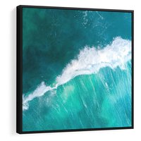 Obraz w ramie 50x50 - Siła i Spokój - morze, ocean - rama czarna