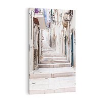 Obraz na płótnie 50x70 - Urokliwa uliczka w perspektywie - uliczka, perspektywa