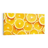 Obraz na płótnie 140x70 - Wyrazista moc pomarańczy - pomarańcze, owoce