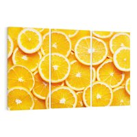 Obraz na płótnie 120x80 - Wyrazista moc pomarańczy - pomarańcze, owoce