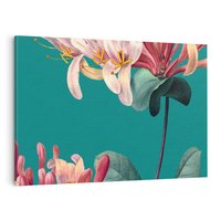 Obraz na płótnie 120x80 - Pejzaż zapomnianych uczuć - grafika w stylu vintage, wielkoformatowe kwiaty