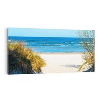 Obraz na płótnie 100x50 - Spokój nad brzegiem morza - plaża, morze