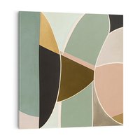 Obraz na płótnie 50x50 - Abstrakcyjne Pudry - abstrakcyjne kształty, plamy