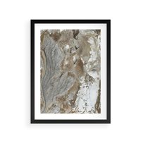 Plakat w ramie 50x70 - Spokój w Beżu - zdjęcie, naturalna tekstura - rama czarna