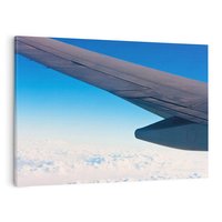 Obraz na płótnie 120x80 - Samolot ku Księżycowi - samolot, ksieżyc