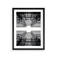 Plakat w ramie 30x40 - Czar i Wielkość - wieżowce, architektura - rama czarna