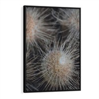 Obraz w ramie 50x70 - Ulotna Piękność Natury - makro, dmuchawce - rama czarna