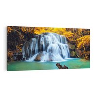 Obraz na płótnie 120x60 - Magia kolorów - jesień, las