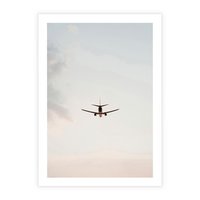Plakat bez ramy 30x40 - W Powietrzu: Samolot na Niebie - samolot w przestworzach, samolot na niebie