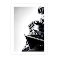 Plakat bez ramy 50x70 - Czarno-Biały Świat - architeltura, surowość