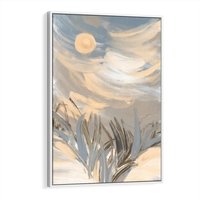 Obraz w ramie 70x100 - Światłości Taniec - akwarela, obraz - rama biała