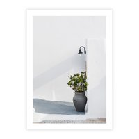 Plakat bez ramy 40x50 - Błękitne wybrzeże - Santorini, Grecja