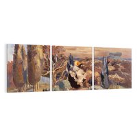 Obraz na płótnie 90x30 - Landscape of the Moon's First Quarter (1943), Paul Nash - Reprodukcja - reprodukcja, obraz na płótnie