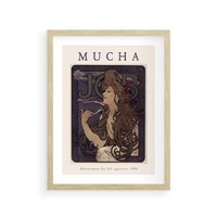 Plakat w ramie 30x40 - Reprodukcja A.Mucha - Mucha, plakat z reprodukcją - rama drewno