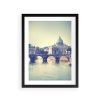 Plakat w ramie 40x50 - Urok włoskiego miasta - Włochy, miasto - rama czarna
