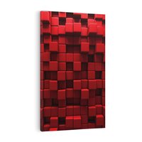 Obraz na płótnie 80x120 - Geometryczne 3D: wizja przestrzeni - geometryczne, 3D