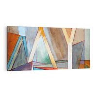 Obraz na płótnie 140x70 - Geometria abstrakcji - abstrakcja, geometria