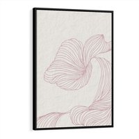 Obraz w ramie 50x70 - Szept marzeń i tajemnic - abstrakcyjne, roślinne ornamenty - rama czarna