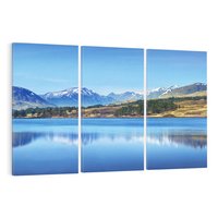 Obraz na płótnie 120x80 - Siła i Spokój Przyrody - góry, jezioro