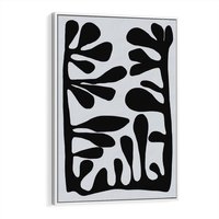 Obraz w ramie 80x120 - Taniec Kształtów - matisse, sztuka nowoczesna - rama biała